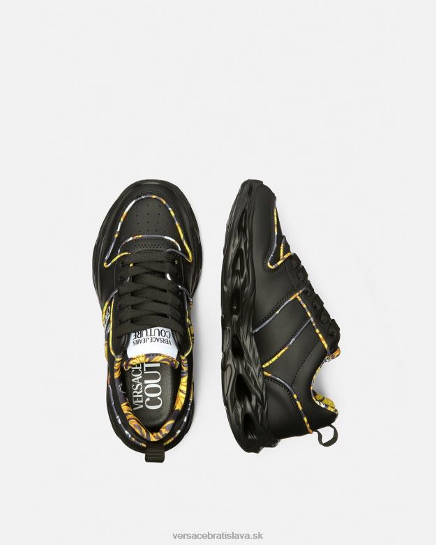 topánka X8X8P2303 Versace logo couture okinawa tenisky čierna ženy
