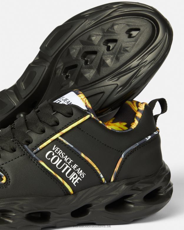 topánka X8X8P2303 Versace logo couture okinawa tenisky čierna ženy