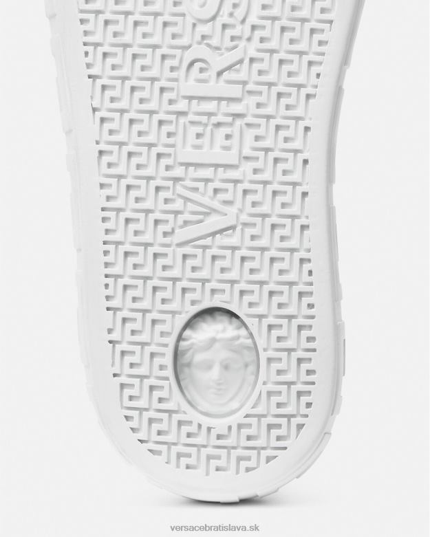 topánka X8X8P498 Versace krištáľové celoplošné tenisky Greca čierna ženy