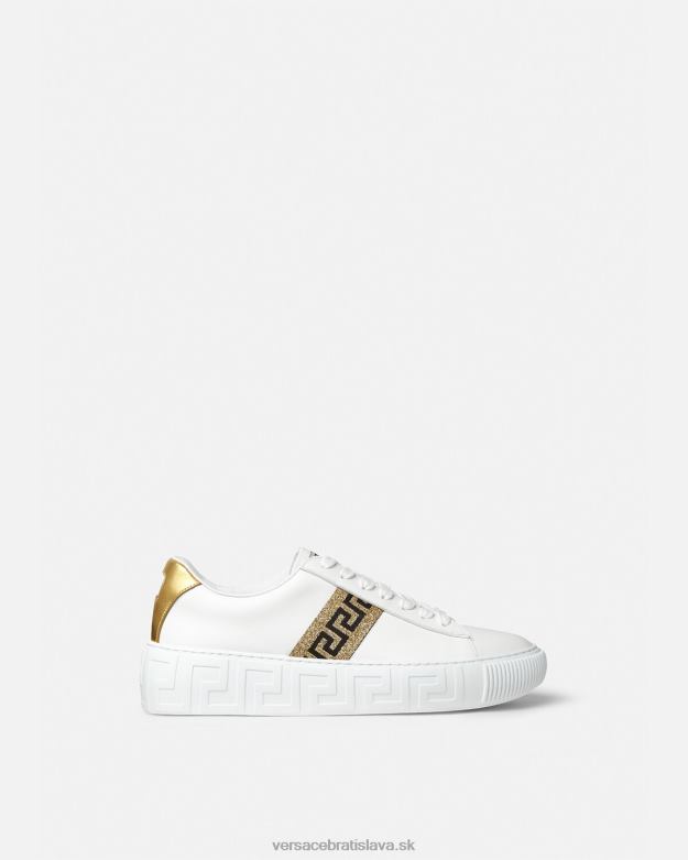 topánka X8X8P501 Versace tenisky greca biele zlato ženy
