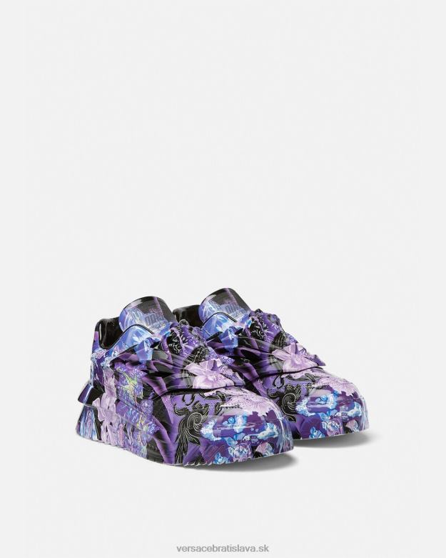 topánka X8X8P512 Versace tenisky orchid barocco odissea fialová a potlač ženy