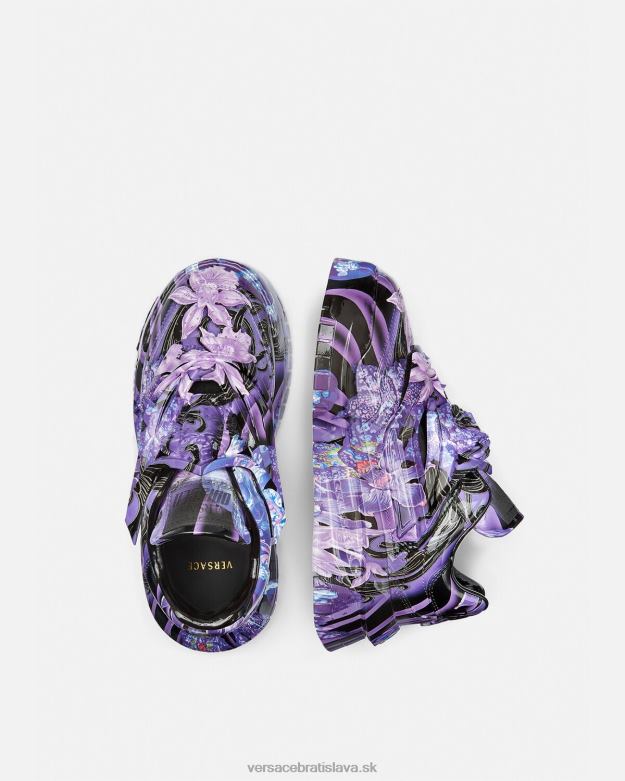 topánka X8X8P512 Versace tenisky orchid barocco odissea fialová a potlač ženy