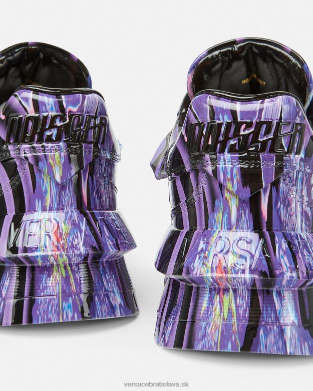 topánka X8X8P512 Versace tenisky orchid barocco odissea fialová a potlač ženy