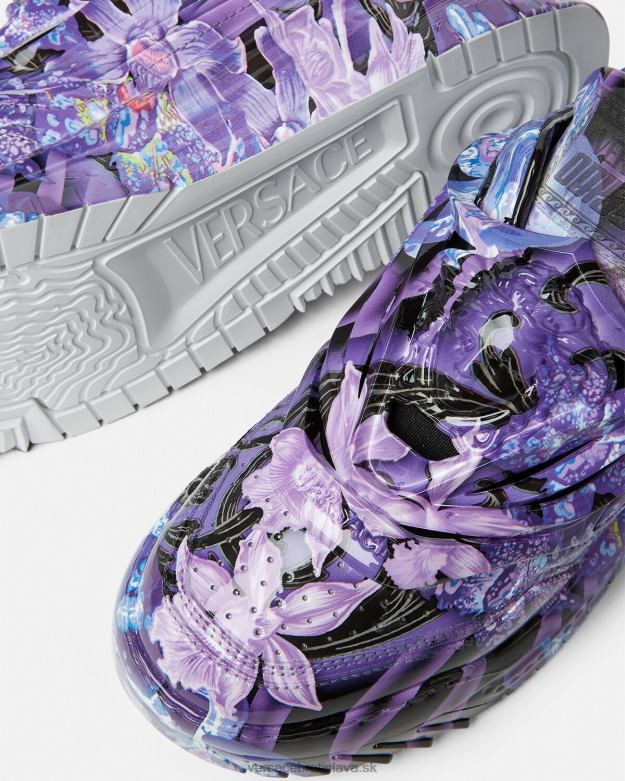 topánka X8X8P512 Versace tenisky orchid barocco odissea fialová a potlač ženy